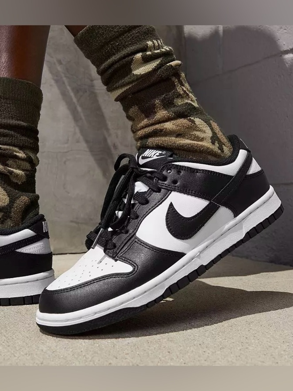 Nike Women’s Dunk Low Retro Black White Panda DD1503-101 Sneakers, Size 9